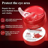 Before image displaying dark circles and puffiness around eyes in tired appearance.