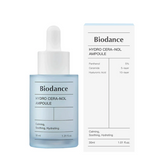 User holding the essence, smiling with radiant complexion after nightly routine.