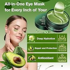 Ingredient list highlighting marine collagen, hyaluronic acid, green tea, and lavender.