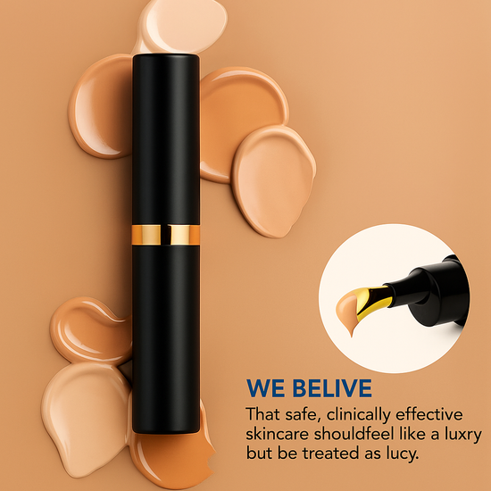 Luminous SPF45 Eye Corrector tube showcasing sleek white packaging with gold accents.