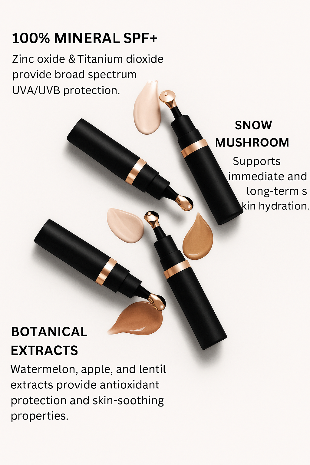 Model applying corrector to under‑eye area, showing luminous finish without creasing.