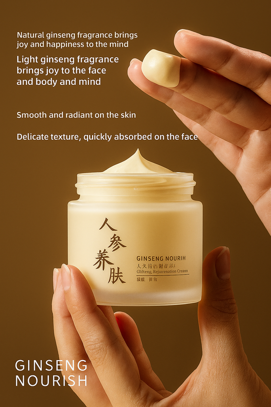 Close‑up of cream texture showing smooth, velvety consistency for fast absorption.