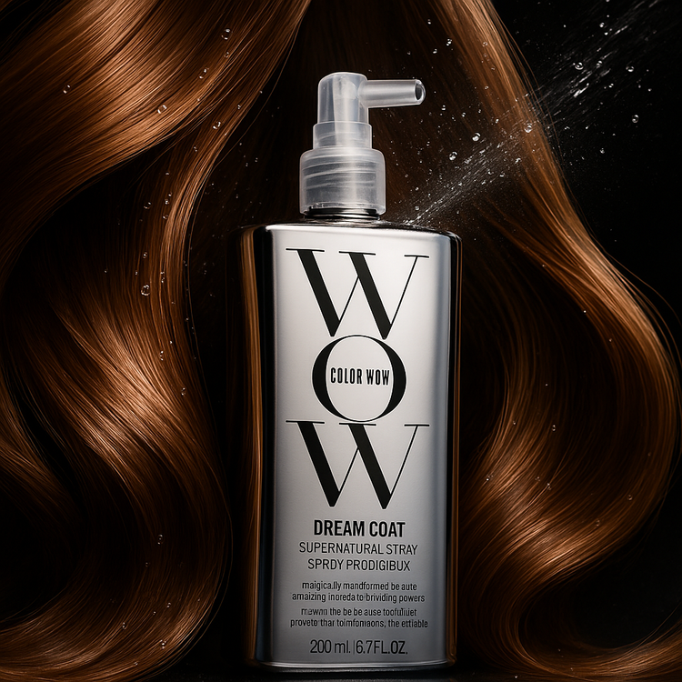 Natural ingredients list highlighting argan oil, green tea, and silk proteins.