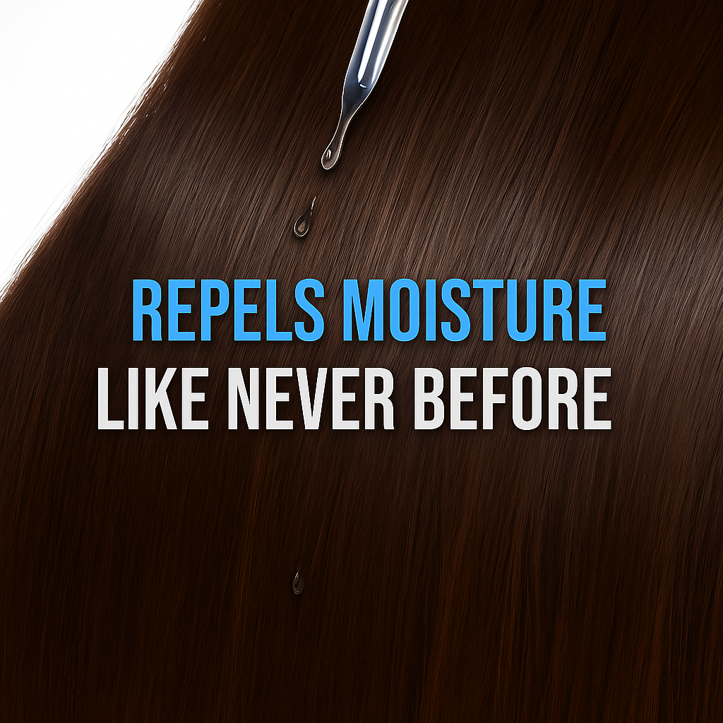 Close‑up of fine mist spray delivering lightweight hold without residue.