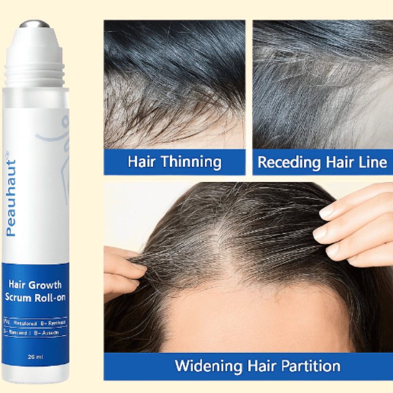 Ingredient list highlighting biotin, caffeine, rosemary, ginseng, and saw palmetto.